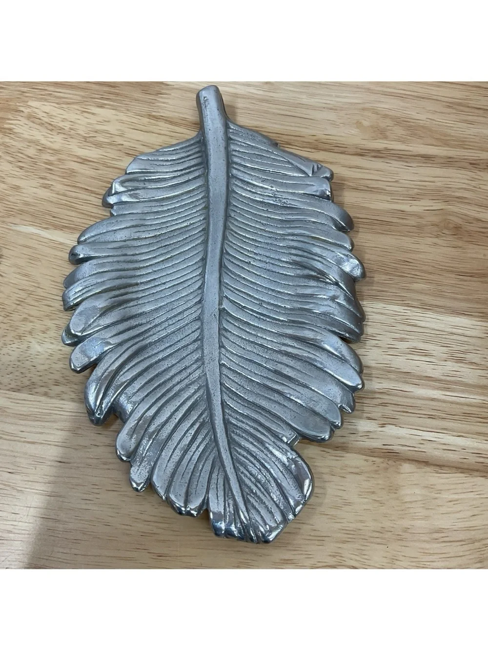 Feather Decorative Tray or Trinket Holder - Arthur Court 1989